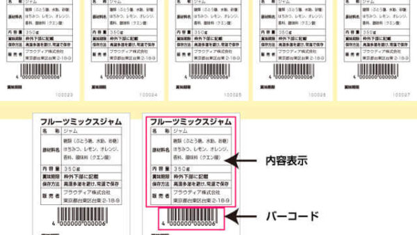 業務用ラベルシール印刷【ナンバリング印字可能】